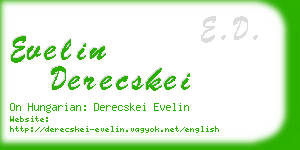 evelin derecskei business card